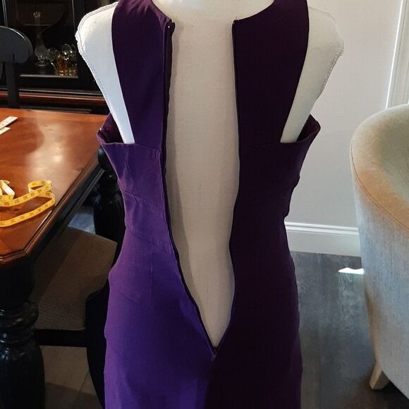 Teeze Me Size 5 Purple Midi Dress with Liner - Picture 5 of 7